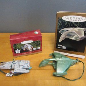 Hallmark Ornaments Star Trek lot of 2